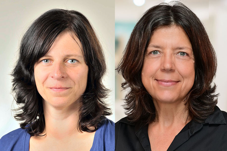 Photo of Tanja Buch (left) and Carola Burkert (right) side by side.